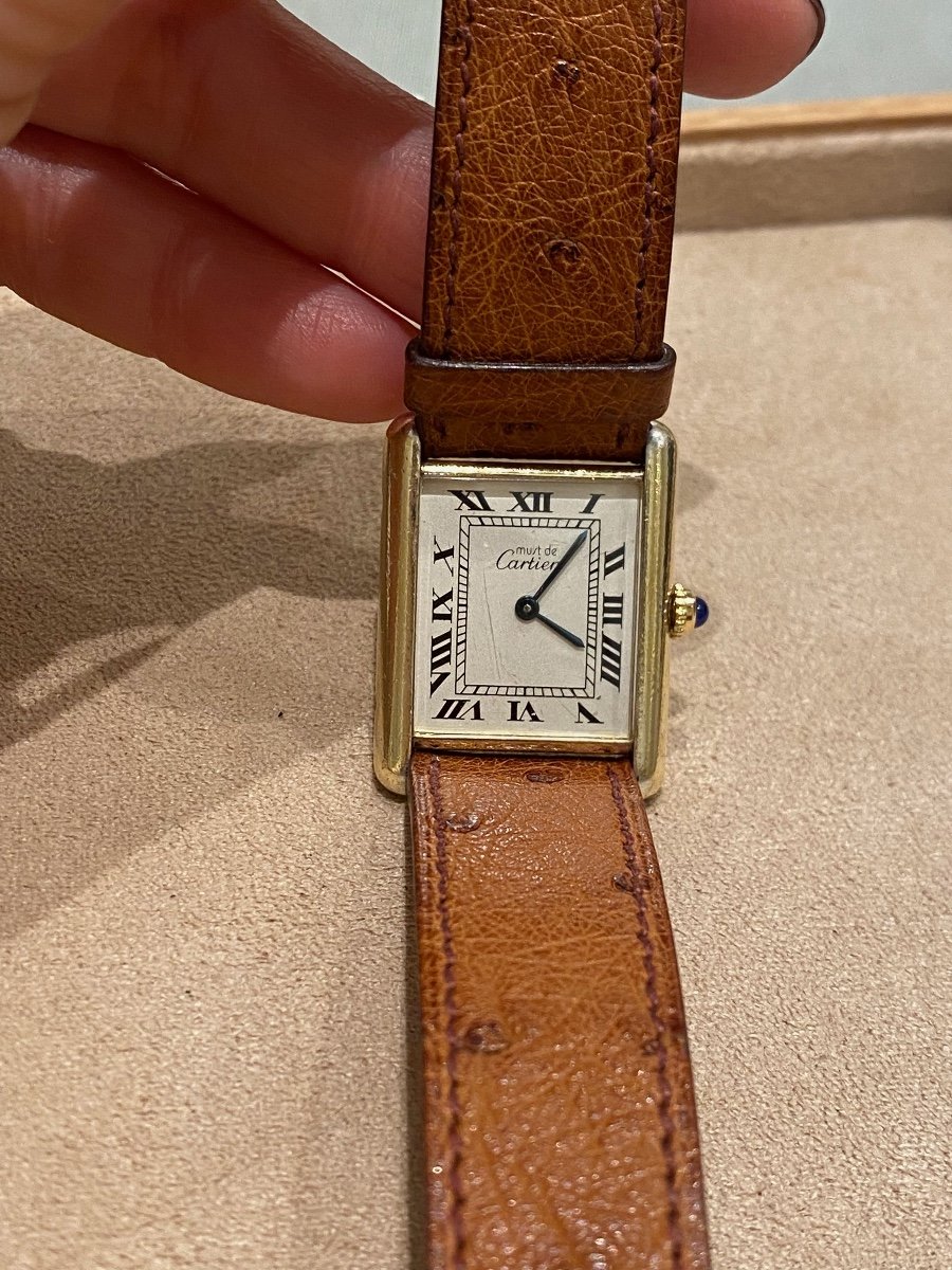 Cartier, Montre Tank "must De Cartier" à Quartz