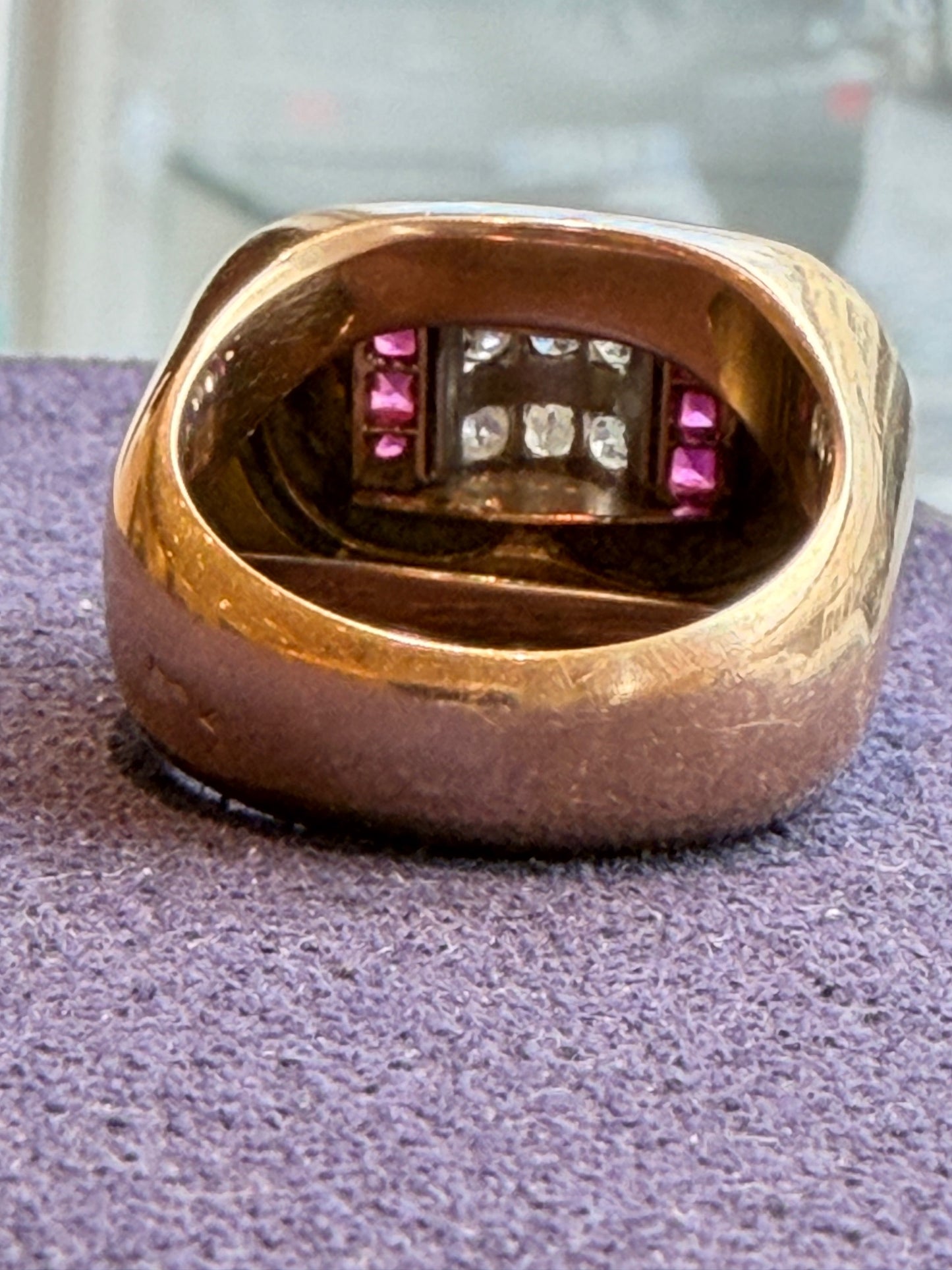 BAGUE TANK MODELE DIT "A PONT"