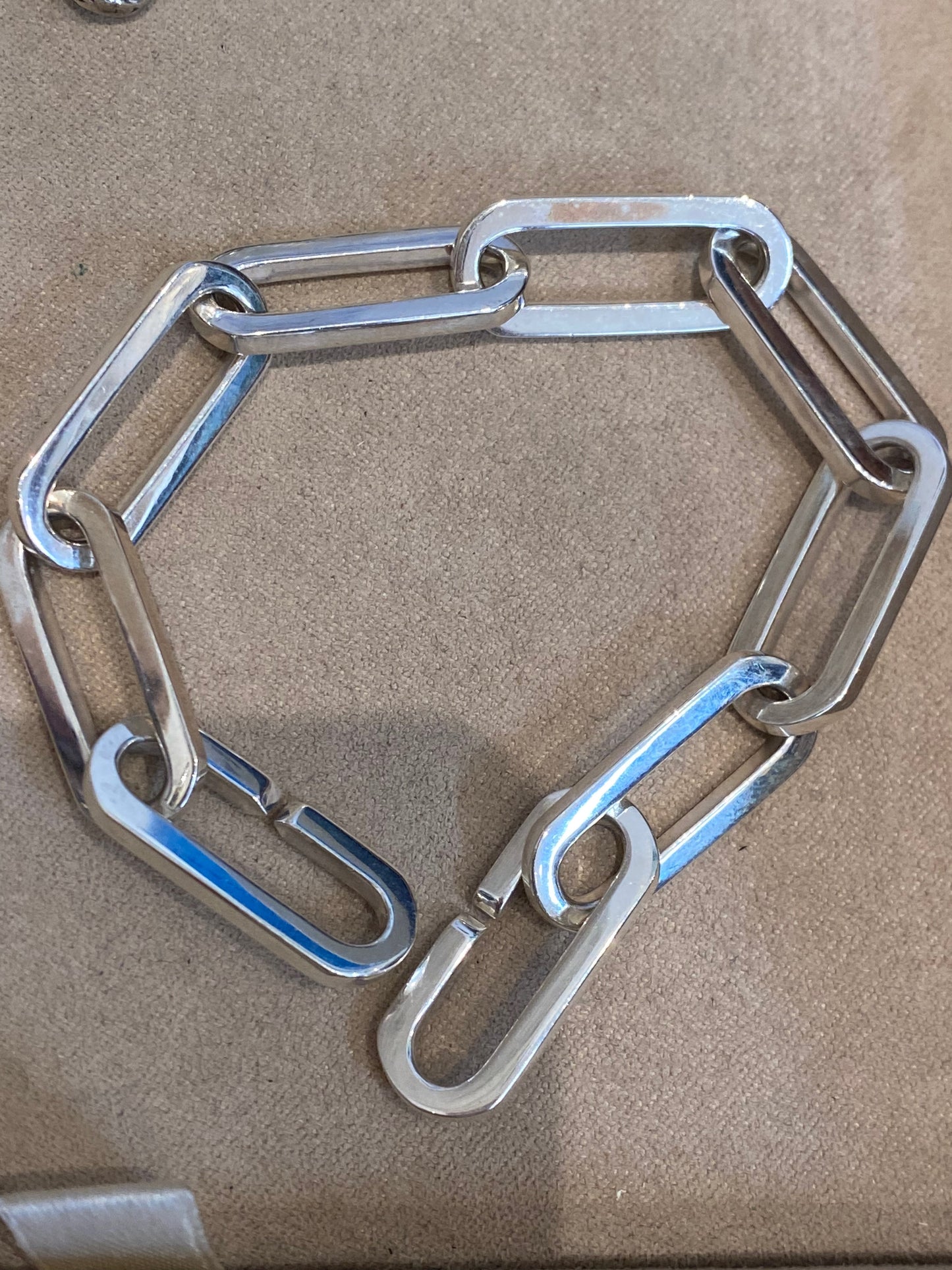 Bracelet en argent massif