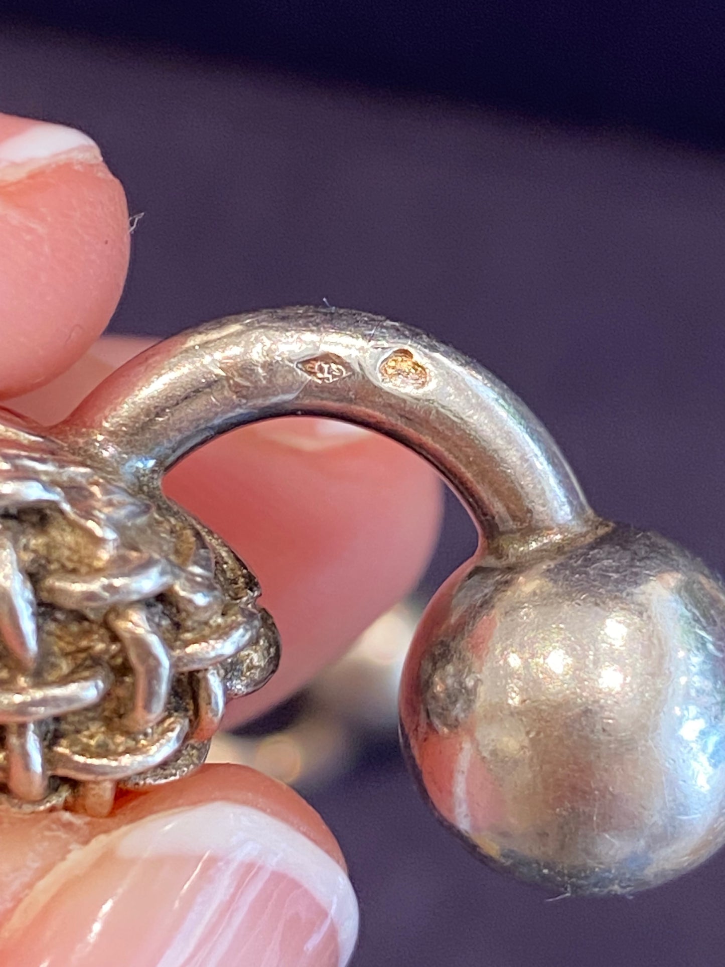 GAETAN DE PERCIN (1904-1994), PAIR OF SILVER CUFFLINKS