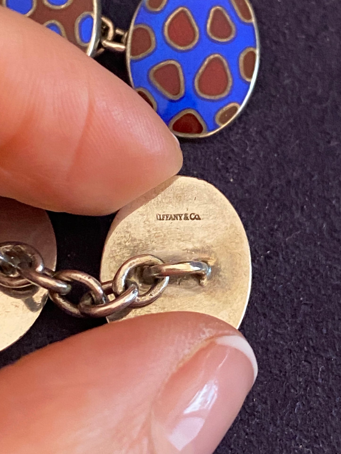 TIFFANY & CO, PAIRE DE BOUTONS DE MANCHETTE