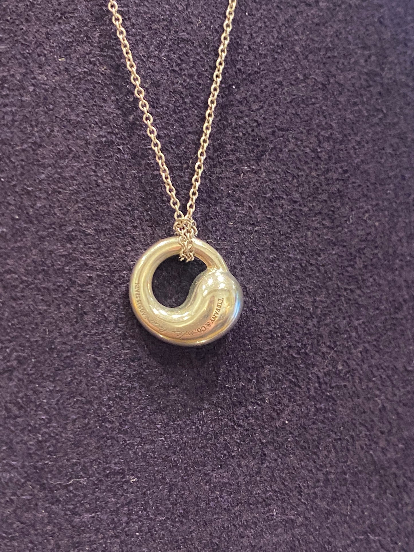 Tiffany & Co, Elsa Peretti (1940-2021) Silver Eternity Circle Necklace