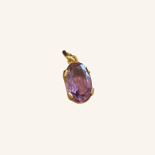 PENDENTIF OR & AMETHYSTE