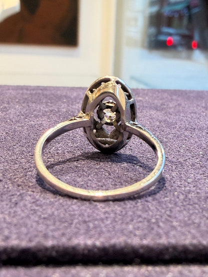 BAGUE NAVETTE ART DECO