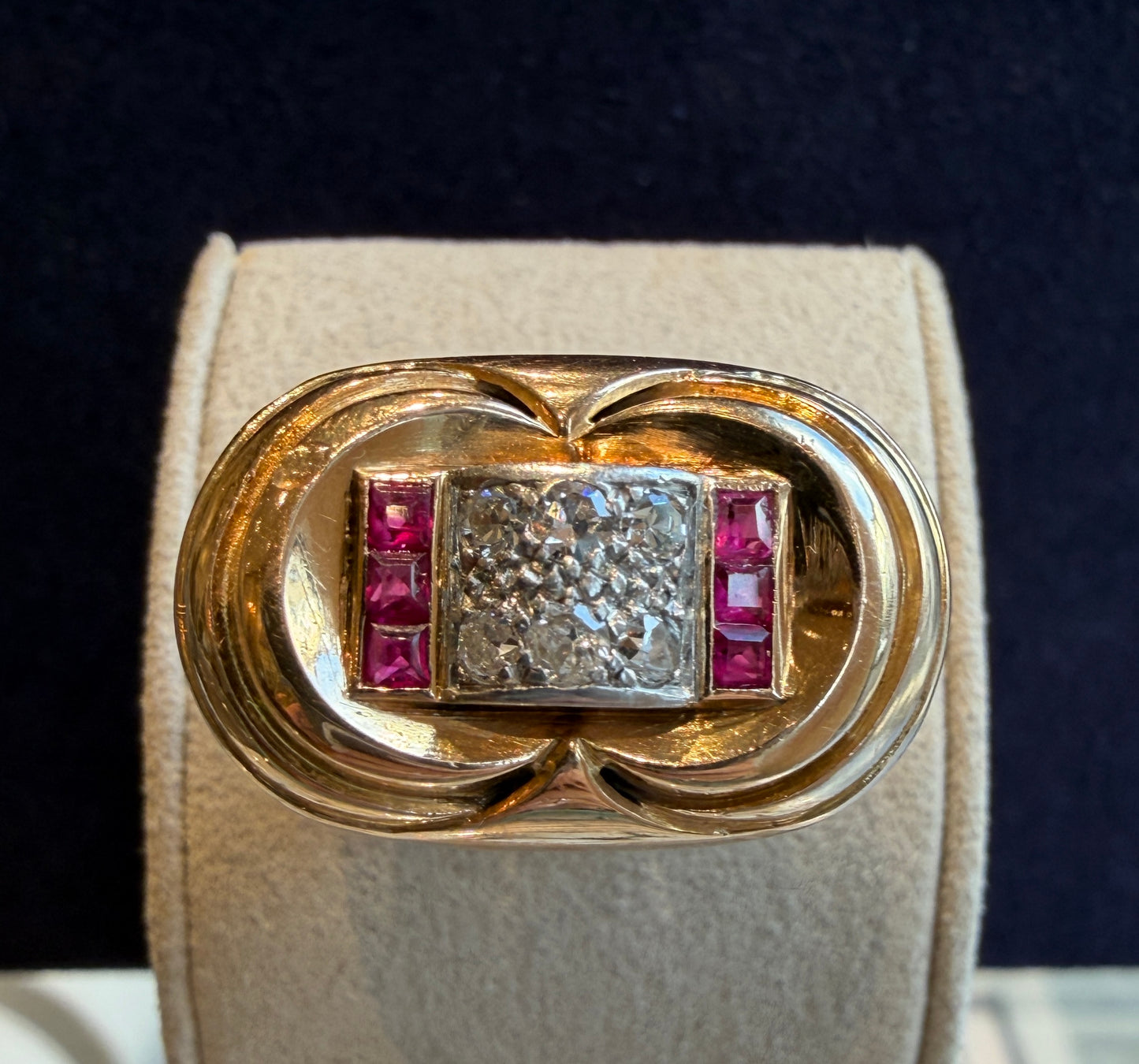 BAGUE TANK MODELE DIT "A PONT"