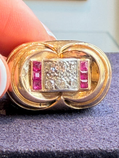 BAGUE TANK MODELE DIT "A PONT"