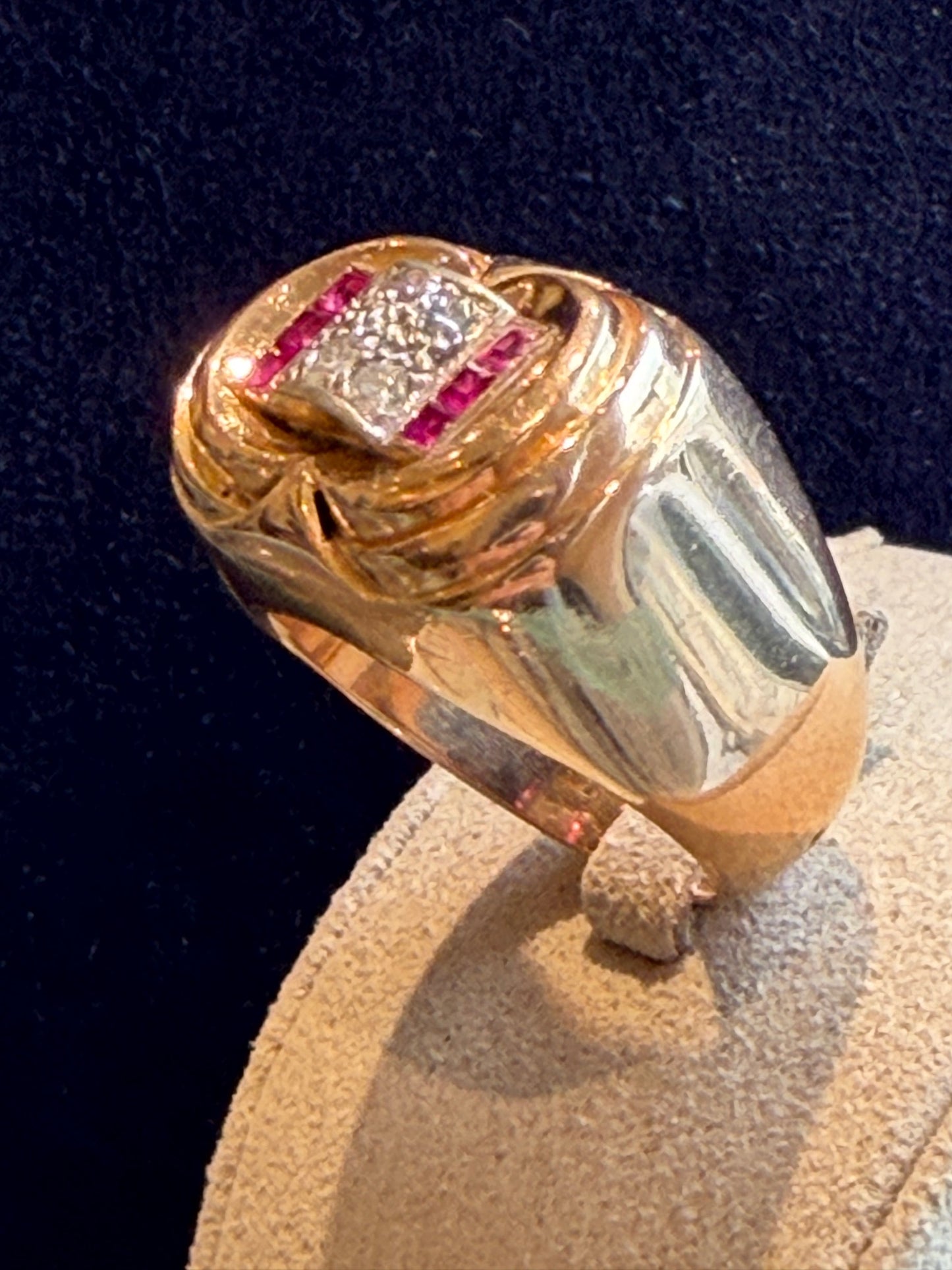 BAGUE TANK MODELE DIT "A PONT"