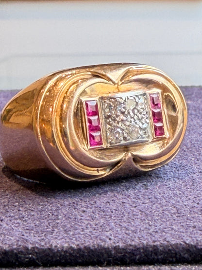 BAGUE TANK MODELE DIT "A PONT"