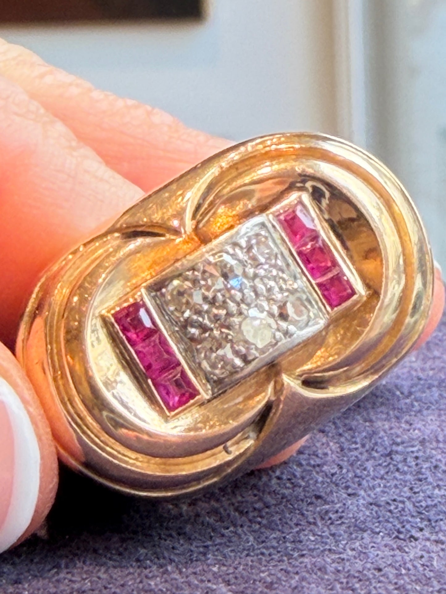 BAGUE TANK MODELE DIT "A PONT"