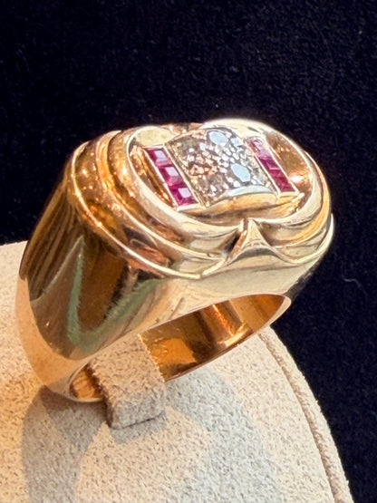 BAGUE TANK MODELE DIT "A PONT"