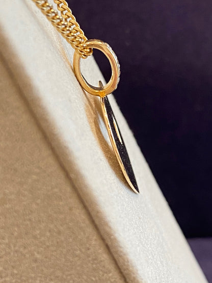 POIRAY, PENDENTIF COEUR & DIAMANTS