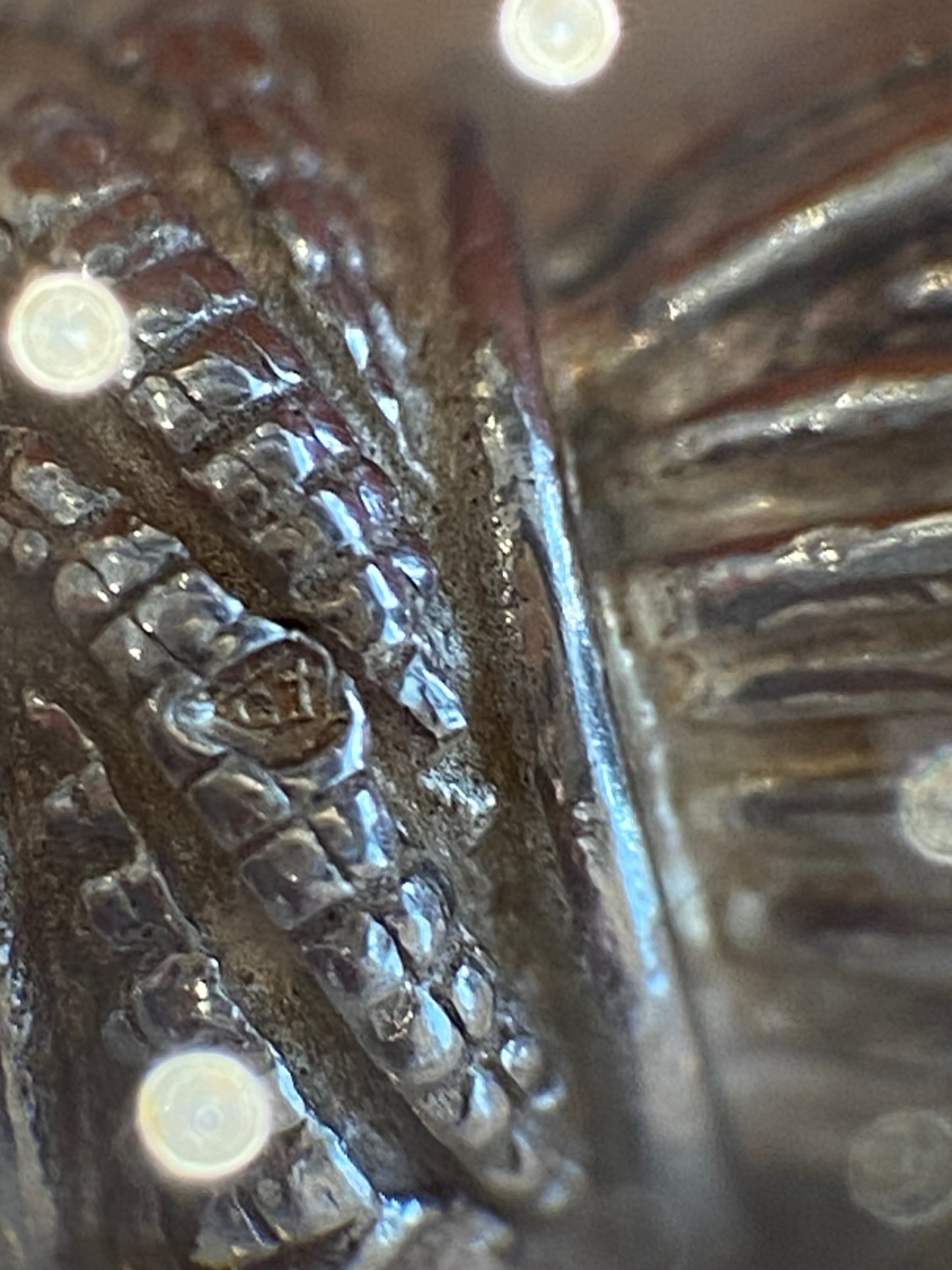 GAETAN DE PERCIN POUR HERMES, PORTE CLEFS EN ARGENT MOTIFS POMPONS