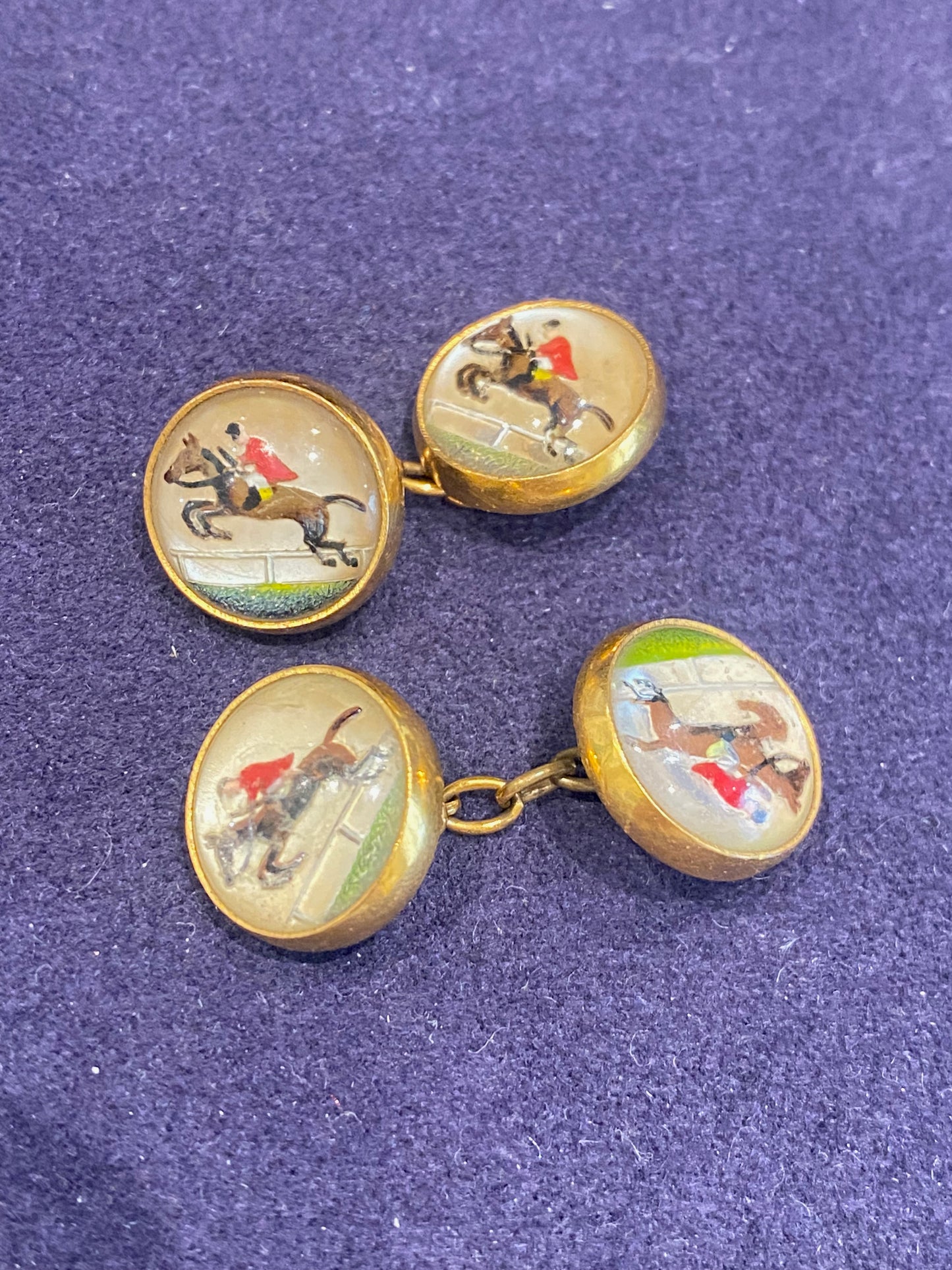 Paire de boutons de manchette en Essex Crystal