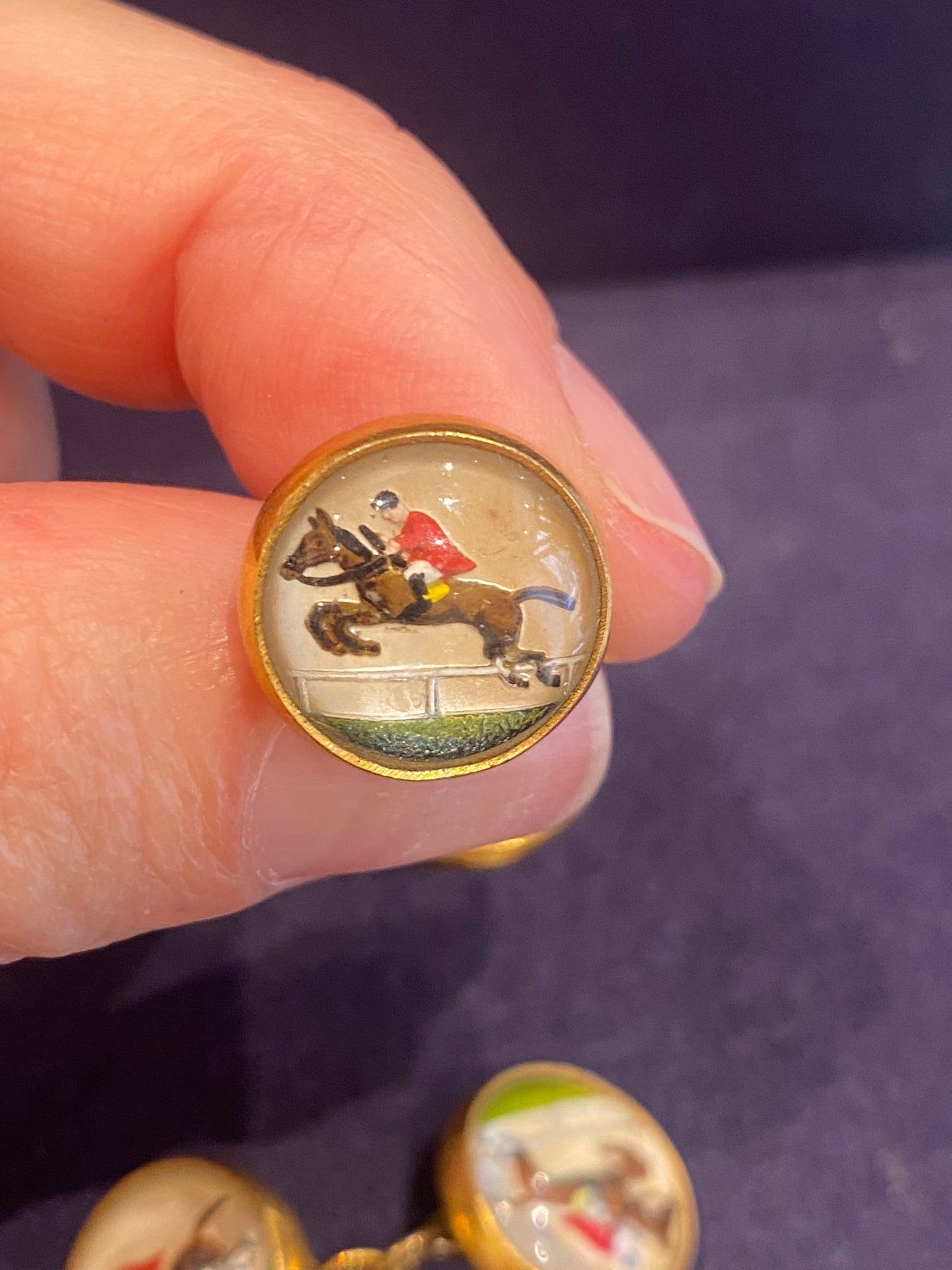 Paire de boutons de manchette en Essex Crystal