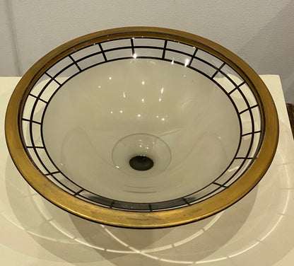 WESTMORELAND AND GLASS Cie, COUPE SUR PIED ART DECO